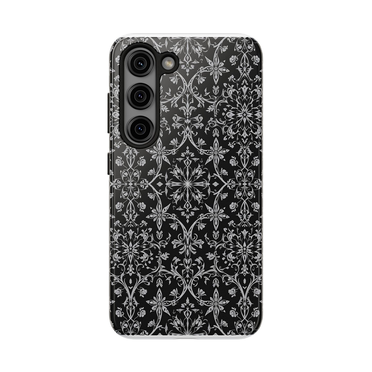 Elegant Floral Tough Phone Case - Durable Protection with Stylish Design