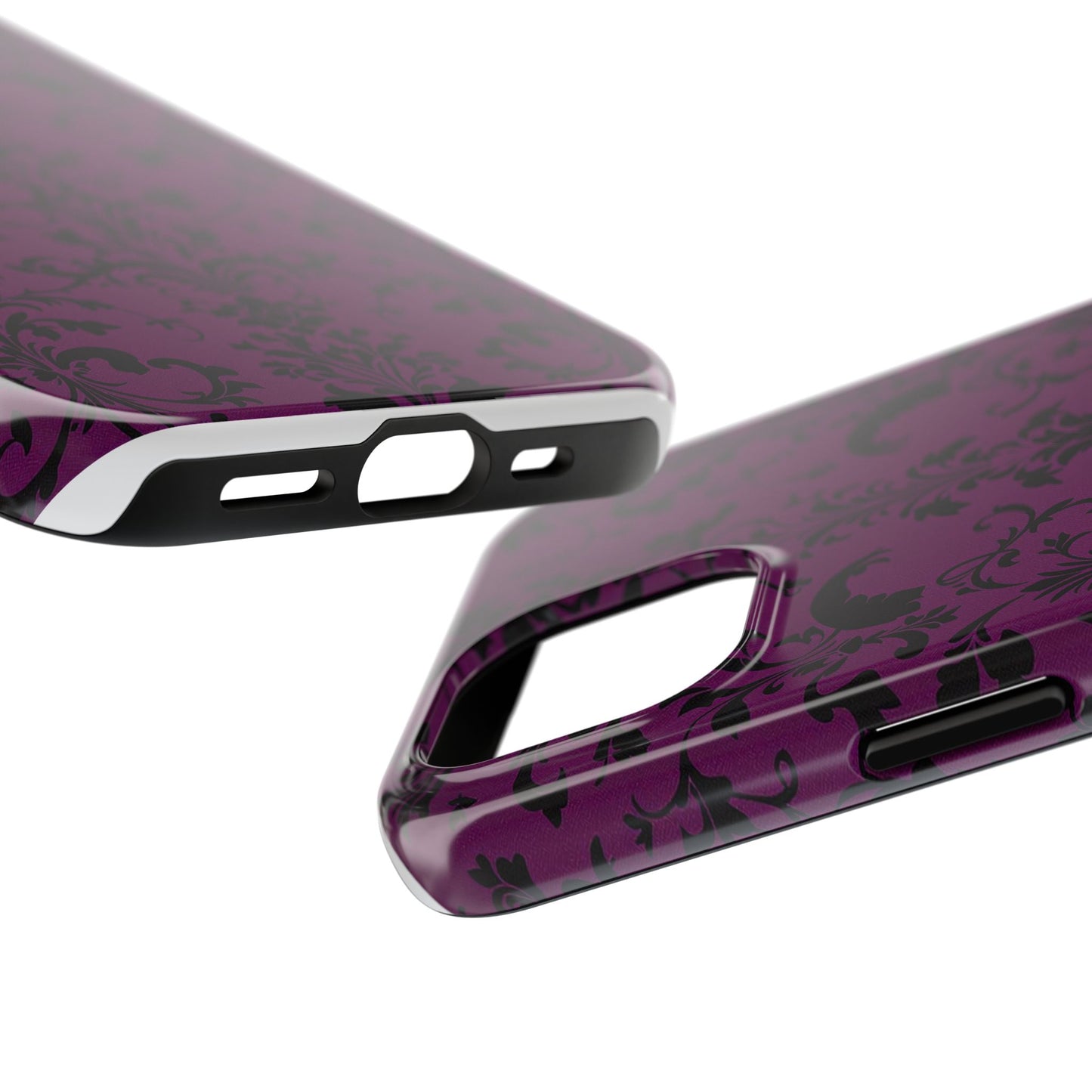 Elegant Damask Tough Phone Cases for Protection and Style