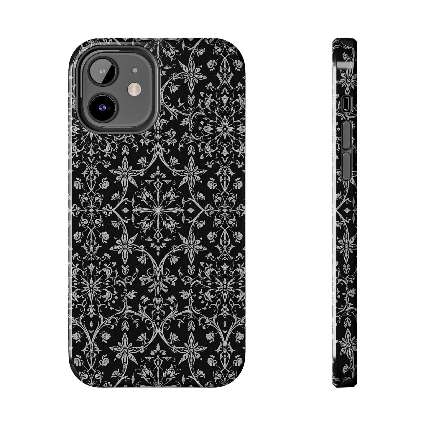 Elegant Floral Tough Phone Case - Durable Protection with Stylish Design