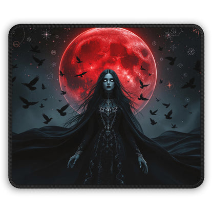 Gothic Gaming Mouse Pad - Dark Moonlit Aesthetic Design