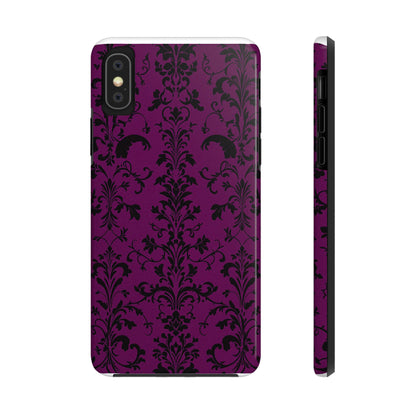 Elegant Damask Tough Phone Cases for Protection and Style