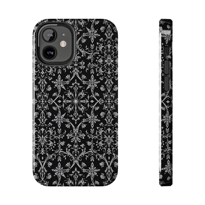 Elegant Floral Tough Phone Case - Durable Protection with Stylish Design