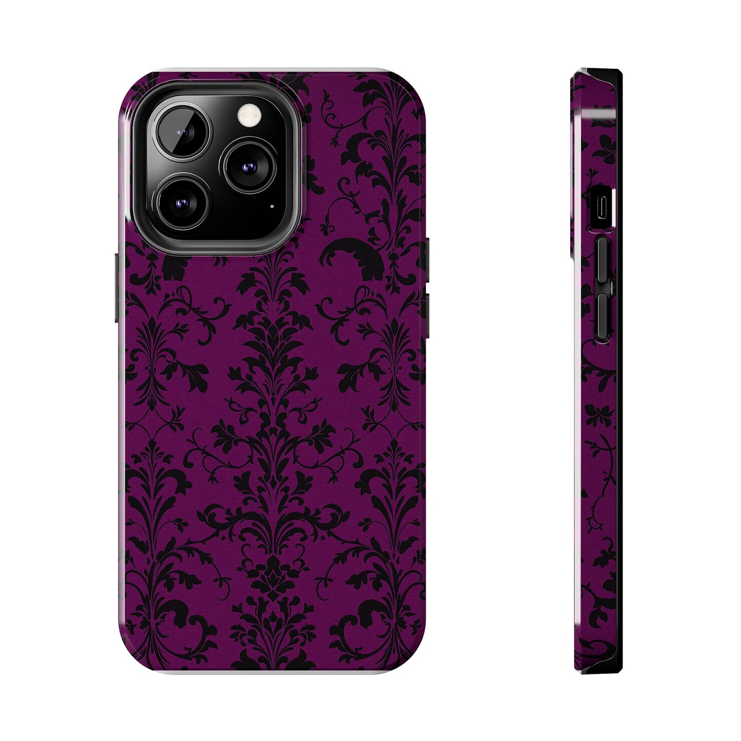 Elegant Damask Tough Phone Cases for Protection and Style