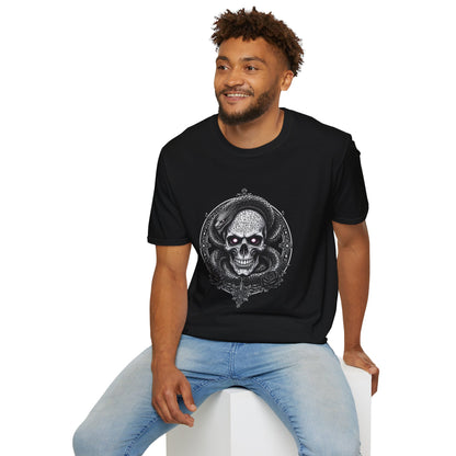 Gothic Skull Graphic T-Shirt - Unisex Softstyle Tee