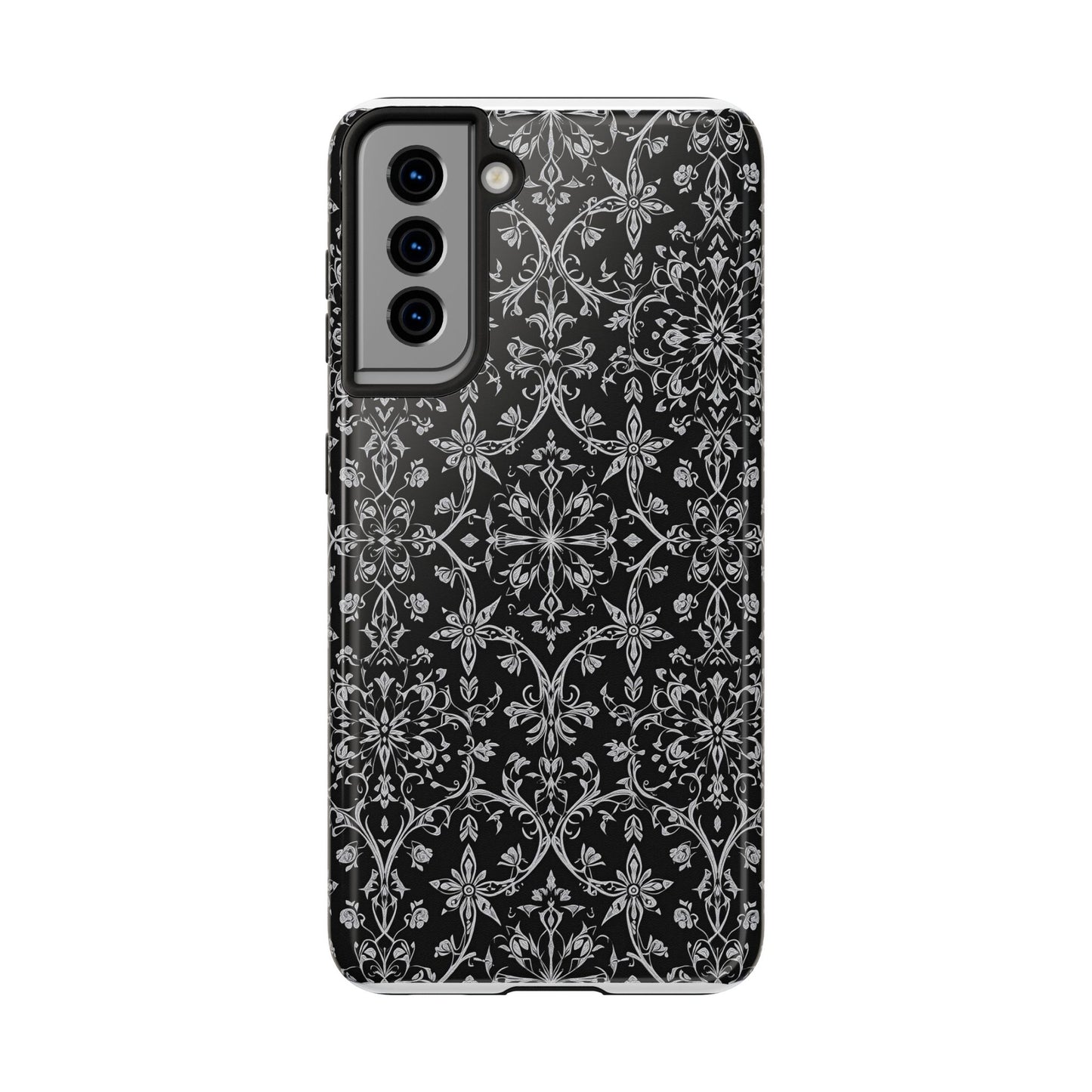 Elegant Floral Tough Phone Case - Durable Protection with Stylish Design