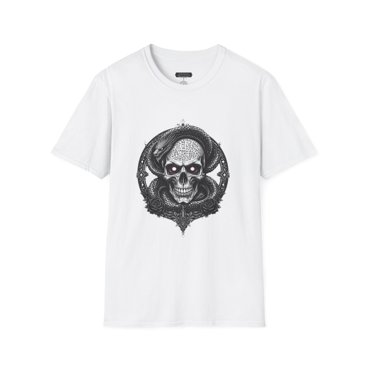 Gothic Skull Graphic T-Shirt - Unisex Softstyle Tee