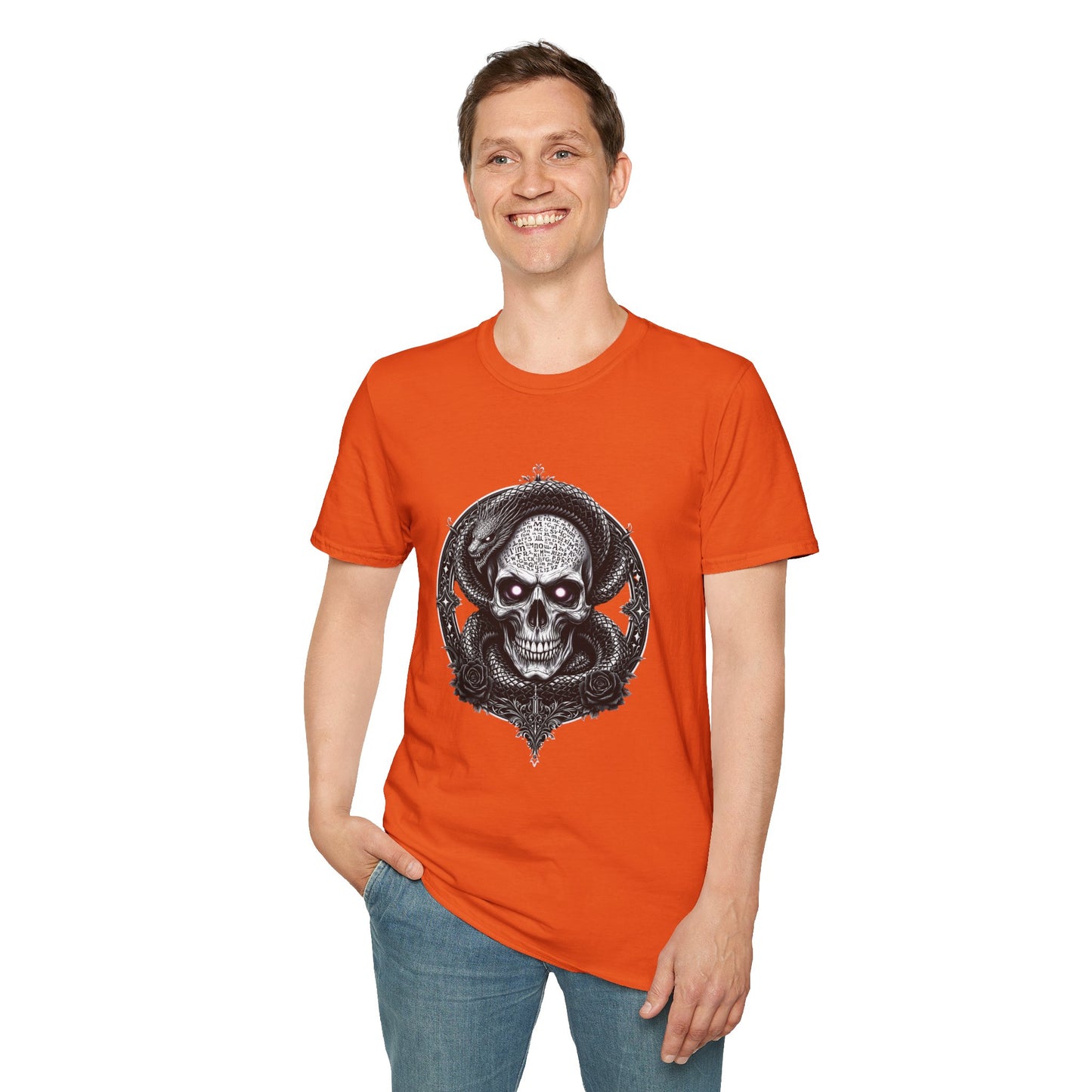 Gothic Skull Graphic T-Shirt - Unisex Softstyle Tee