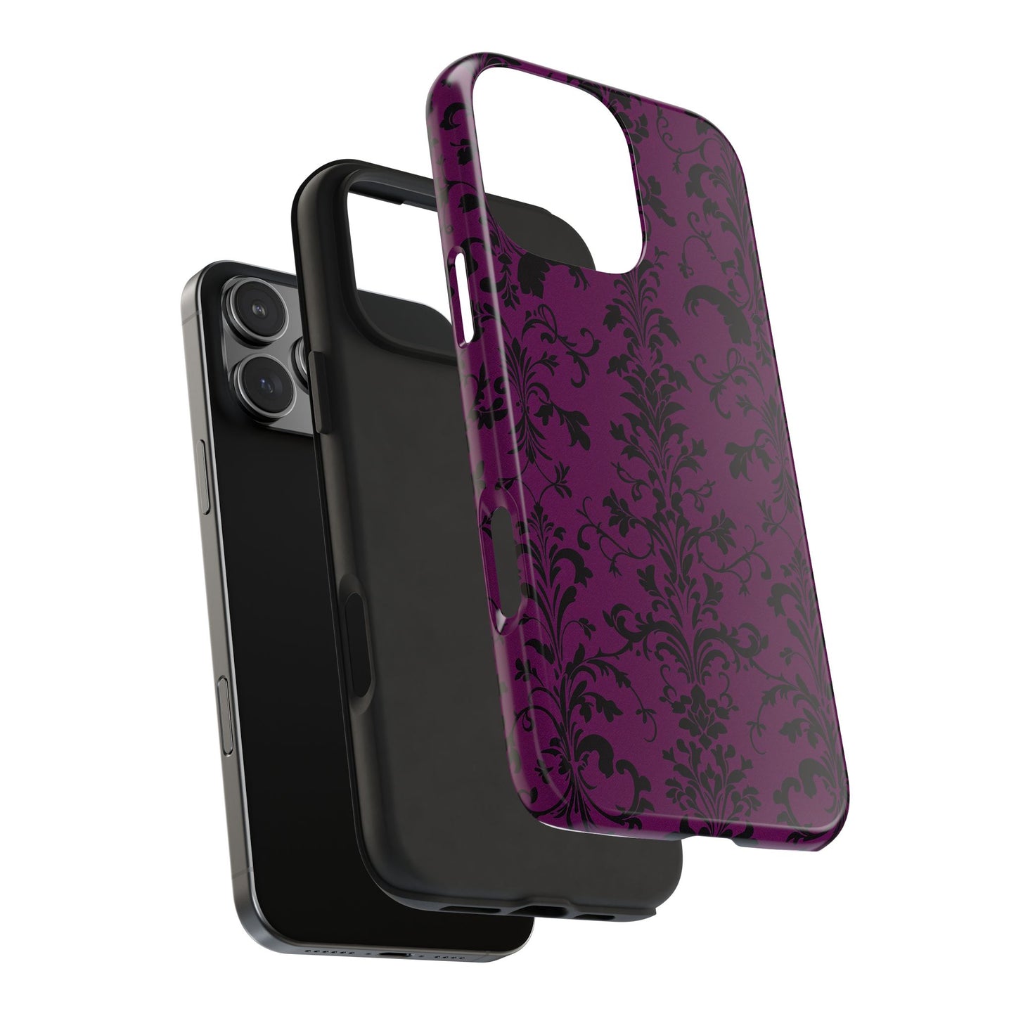 Elegant Damask Tough Phone Cases for Protection and Style