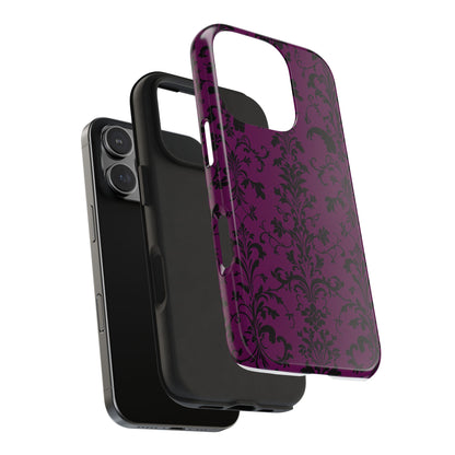 Elegant Damask Tough Phone Cases for Protection and Style