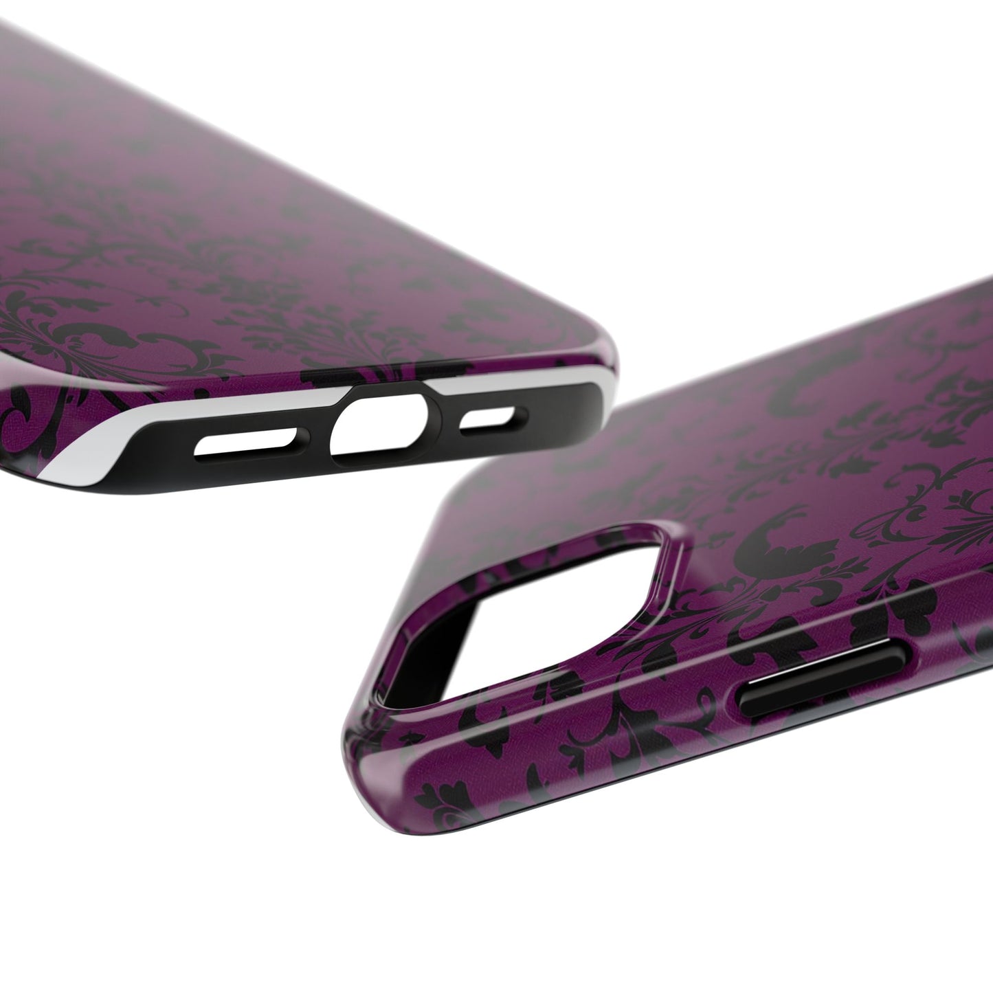 Elegant Damask Tough Phone Cases for Protection and Style