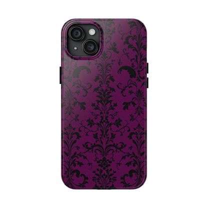 Elegant Damask Tough Phone Cases for Protection and Style