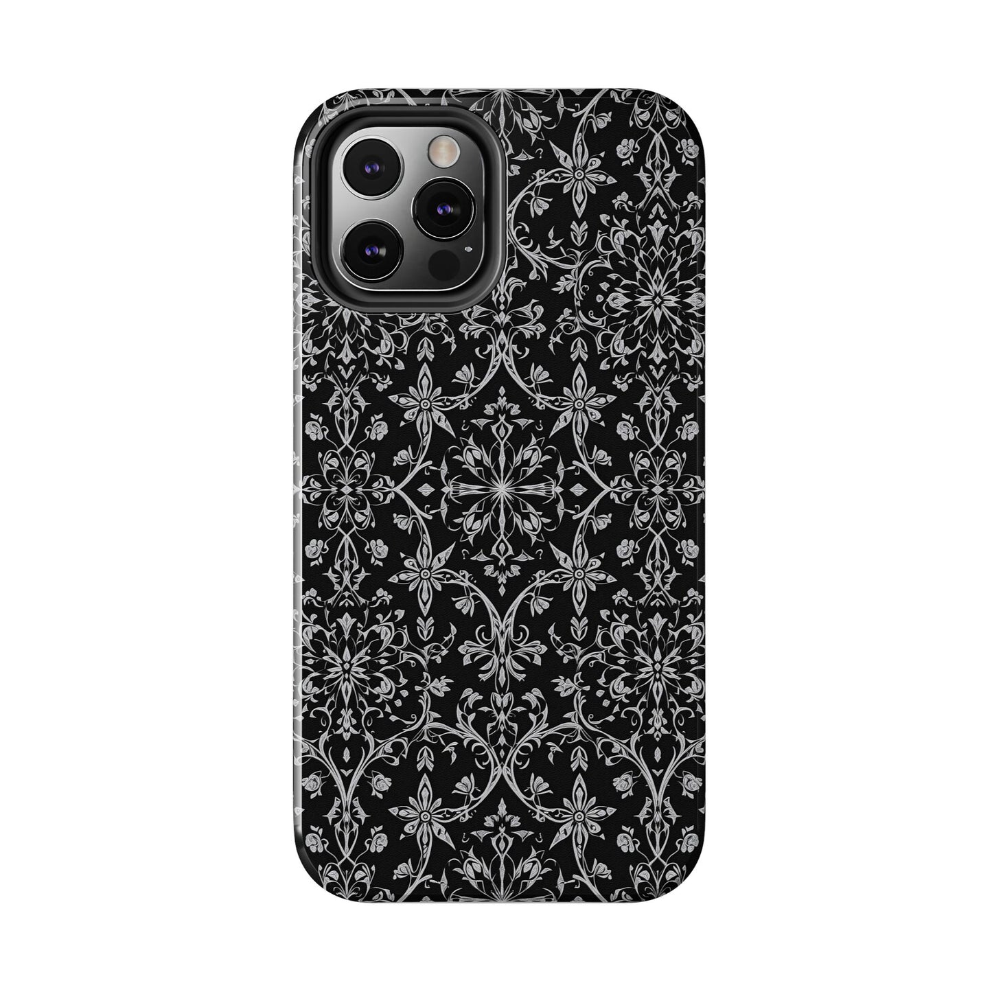 Elegant Floral Tough Phone Case - Durable Protection with Stylish Design