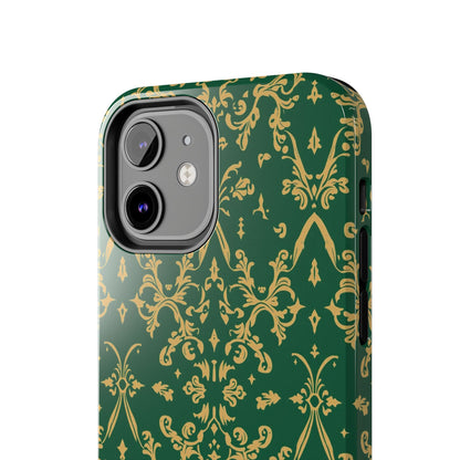 Elegant Damask Green Tough Phone Case