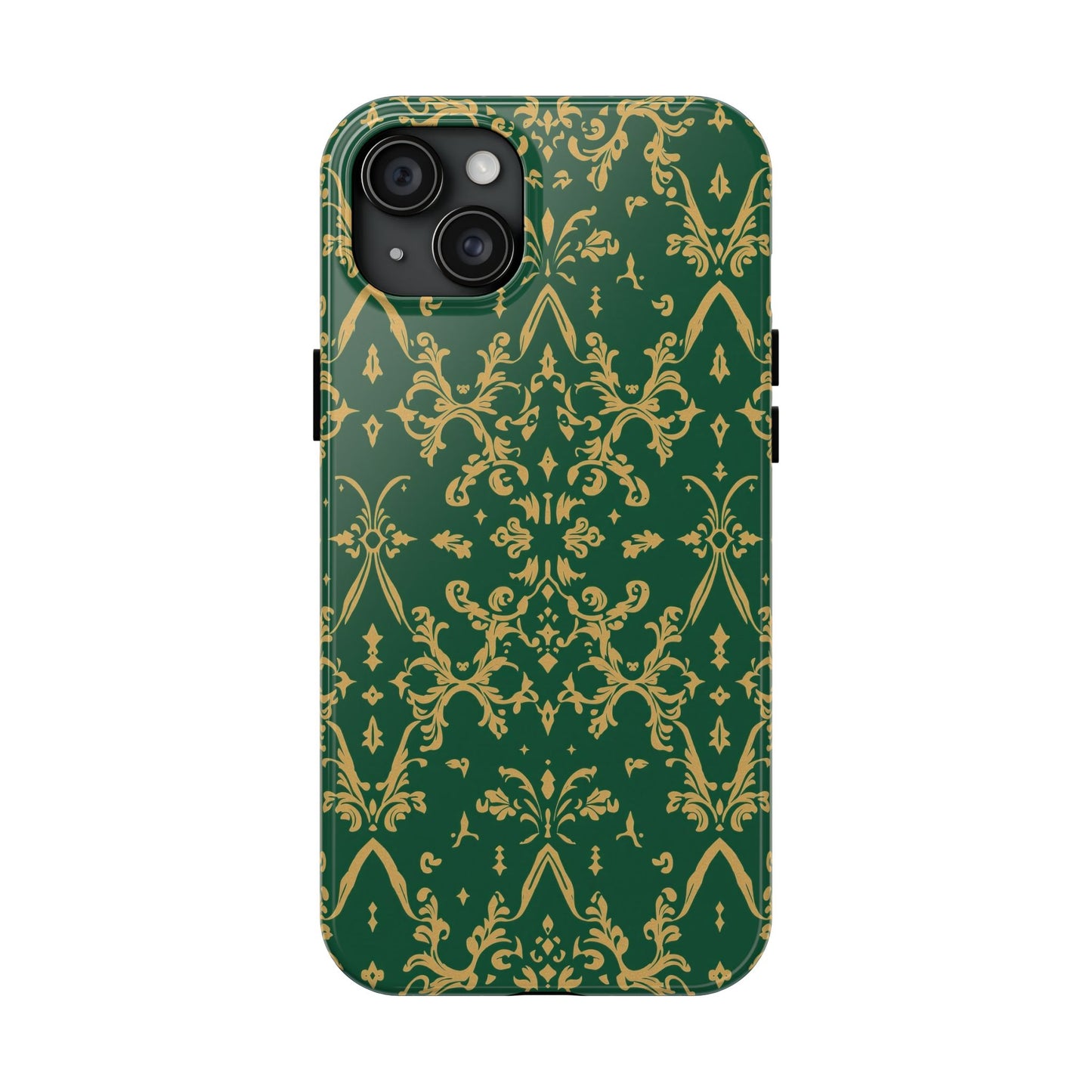 Elegant Damask Green Tough Phone Case