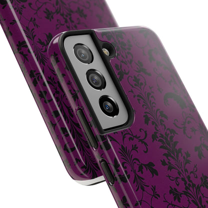 Elegant Damask Tough Phone Cases for Protection and Style