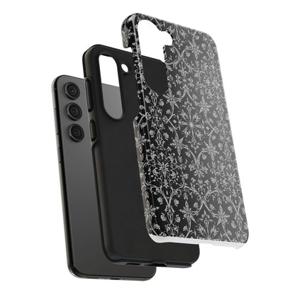 Elegant Floral Tough Phone Case - Durable Protection with Stylish Design