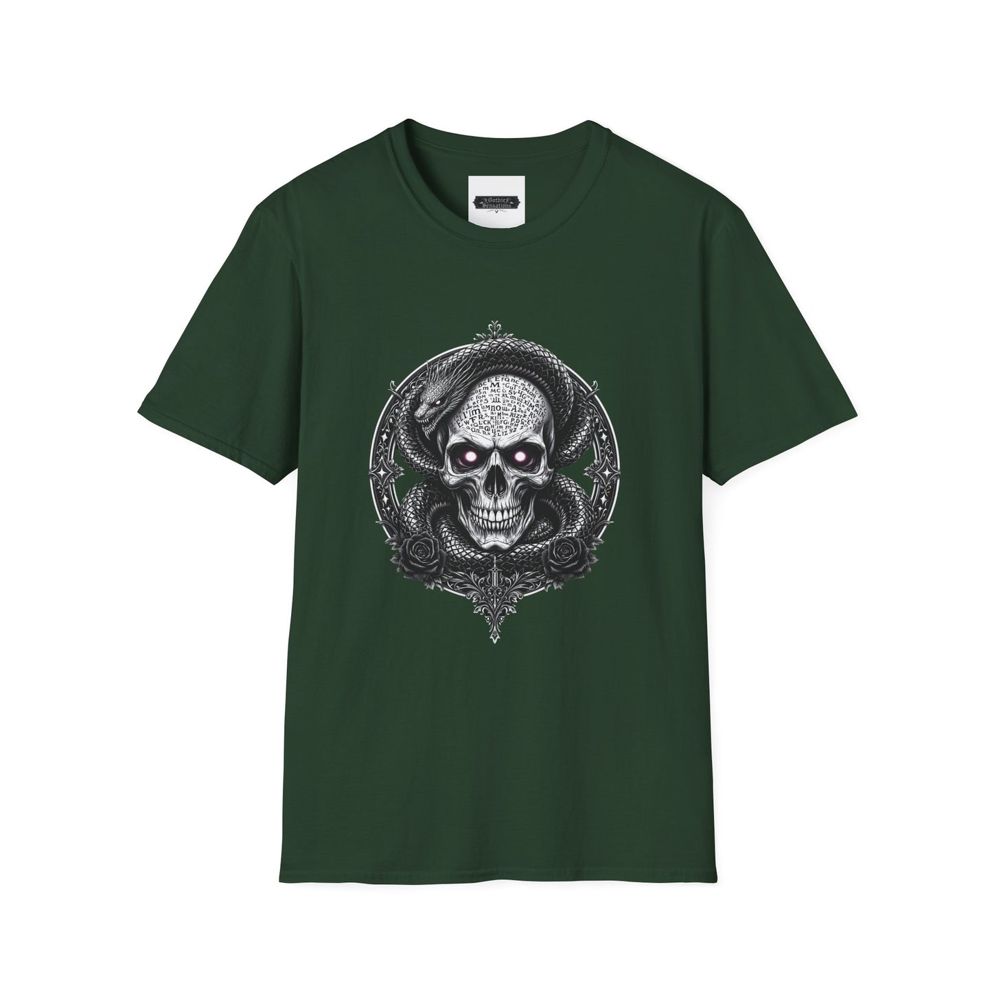 Gothic Skull Graphic T-Shirt - Unisex Softstyle Tee