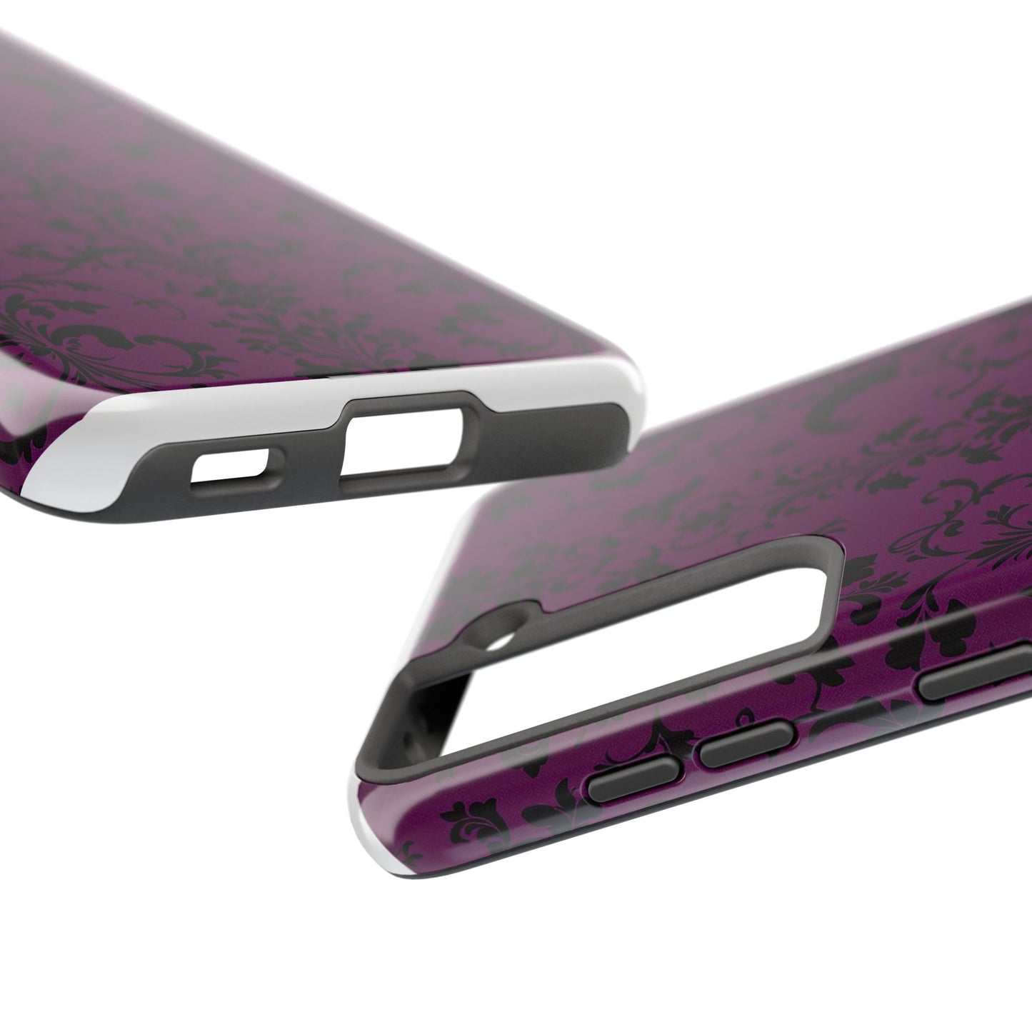 Elegant Damask Tough Phone Cases for Protection and Style