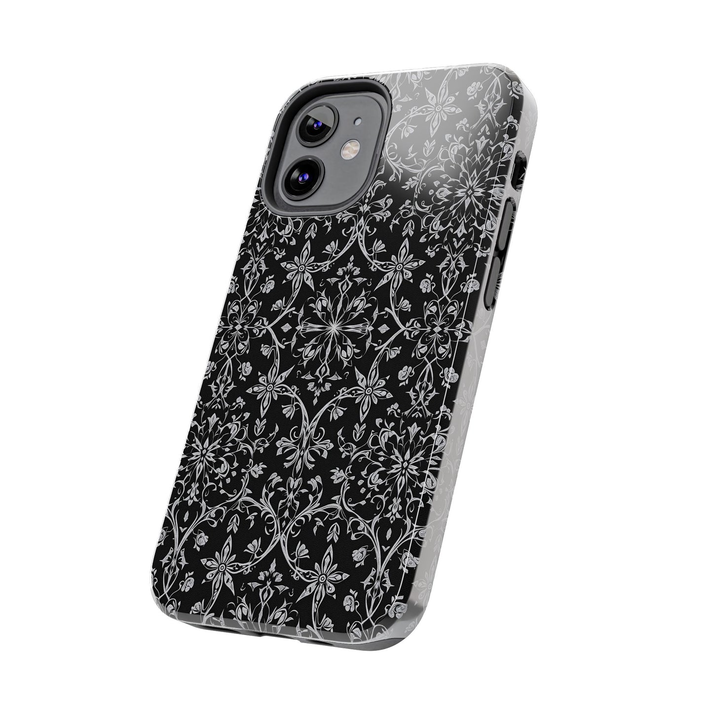 Elegant Floral Tough Phone Case - Durable Protection with Stylish Design