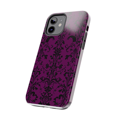 Elegant Damask Tough Phone Cases for Protection and Style