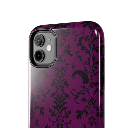 Elegant Damask Tough Phone Cases for Protection and Style