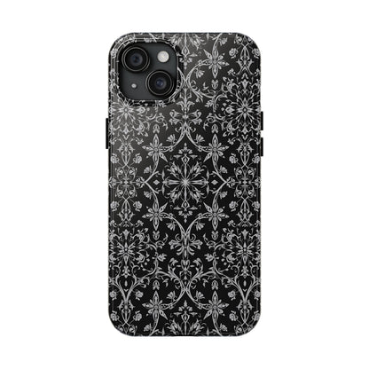 Elegant Floral Tough Phone Case - Durable Protection with Stylish Design