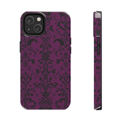 Elegant Damask Tough Phone Cases for Protection and Style