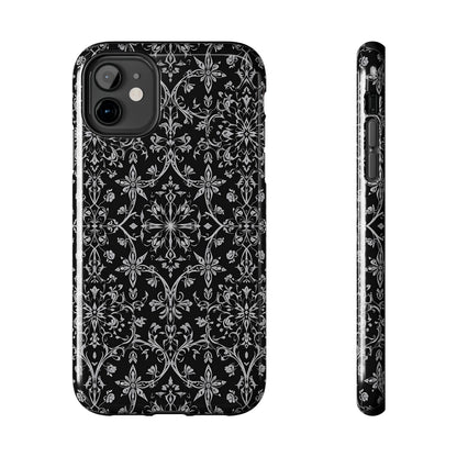 Elegant Floral Tough Phone Case - Durable Protection with Stylish Design