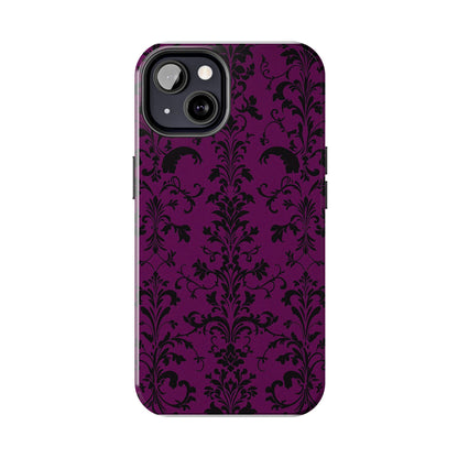 Elegant Damask Tough Phone Cases for Protection and Style