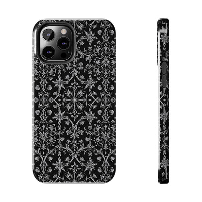 Elegant Floral Tough Phone Case - Durable Protection with Stylish Design