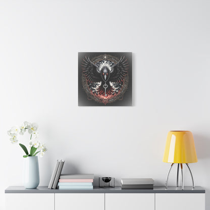 Raven Key Canvas Art - Dark Fantasy Wall Decor