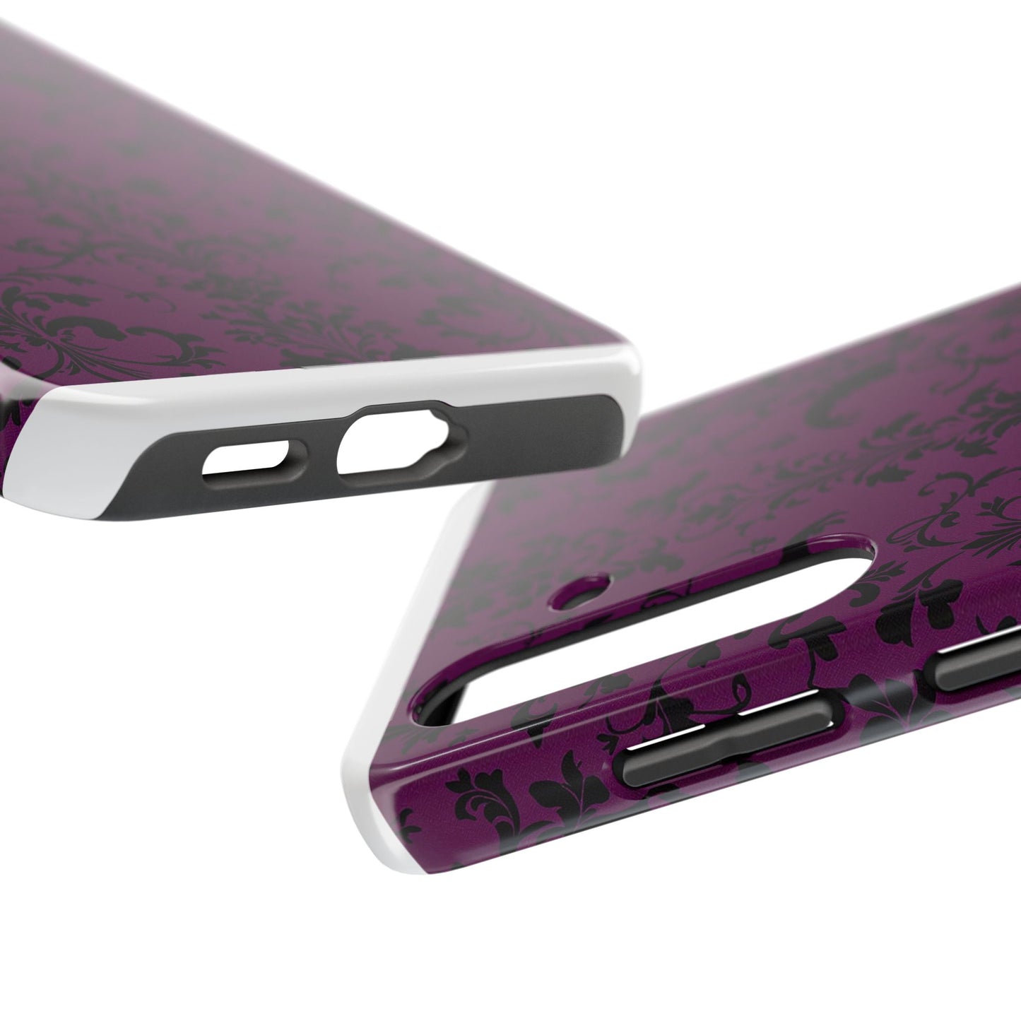 Elegant Damask Tough Phone Cases for Protection and Style