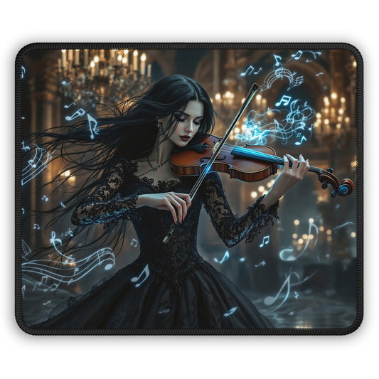 Enchanting Violinist Gaming Mouse Pad - Stylish Desk Accessory for Gamers and Music Lovers