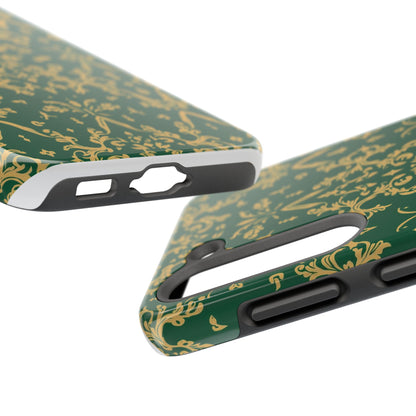 Elegant Damask Green Tough Phone Case