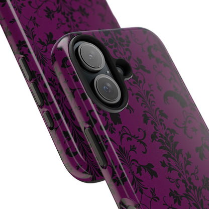 Elegant Damask Tough Phone Cases for Protection and Style