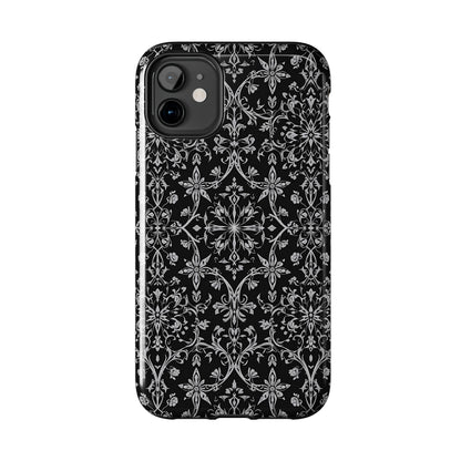 Elegant Floral Tough Phone Case - Durable Protection with Stylish Design