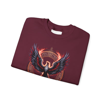 Phoenix Fire Unisex Heavy Blend™ Crewneck Sweatshirt - Bold Graphic Design