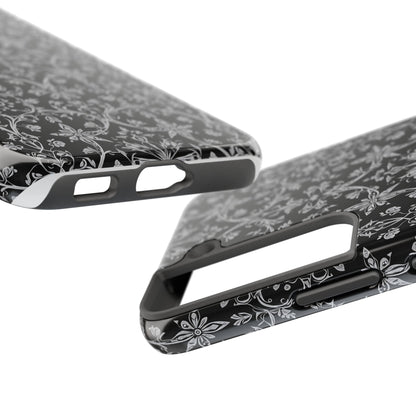 Elegant Floral Tough Phone Case - Durable Protection with Stylish Design