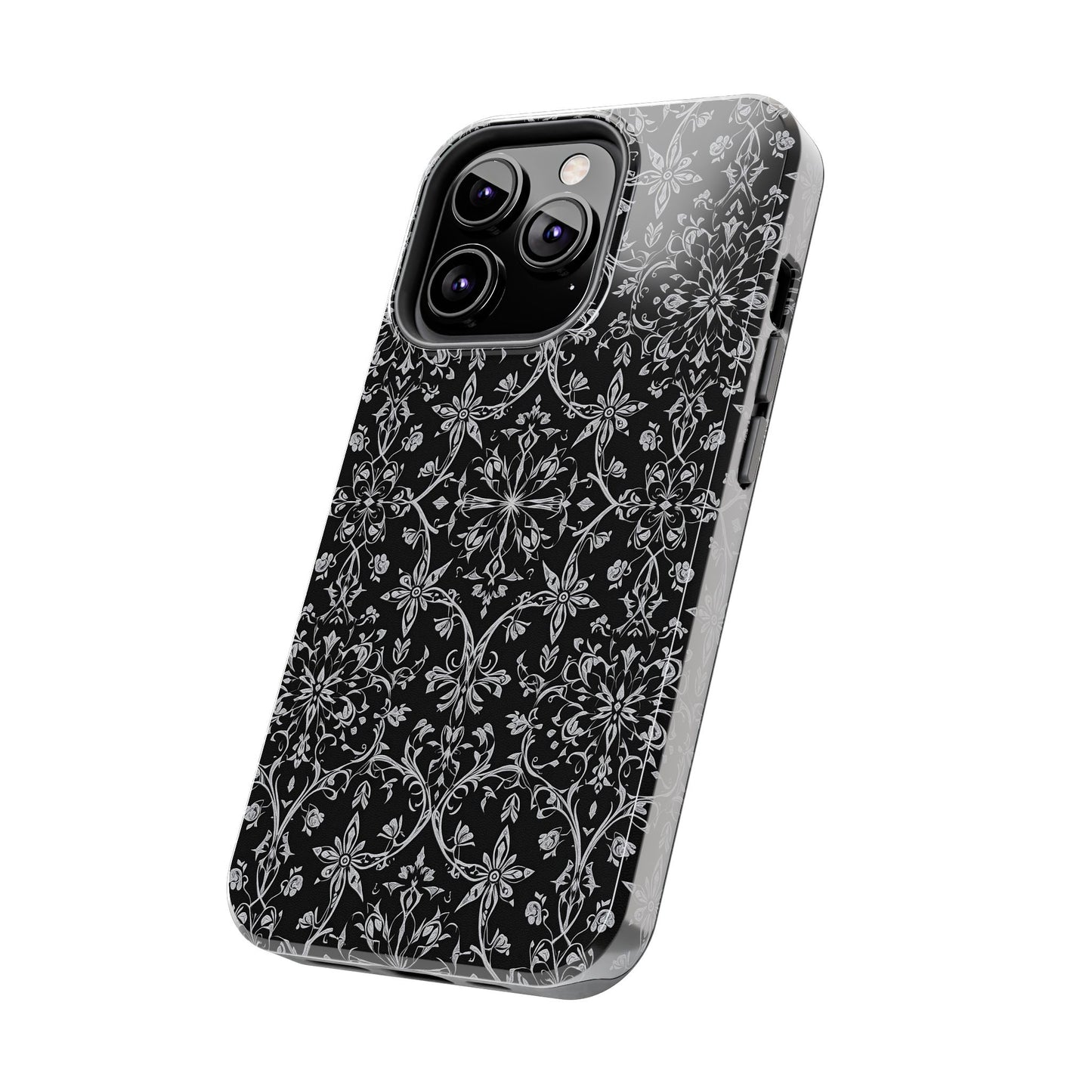 Elegant Floral Tough Phone Case - Durable Protection with Stylish Design