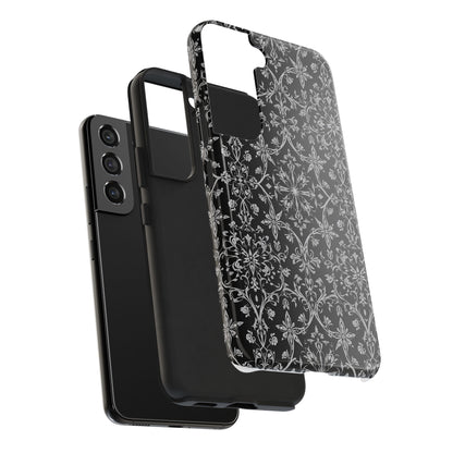 Elegant Floral Tough Phone Case - Durable Protection with Stylish Design