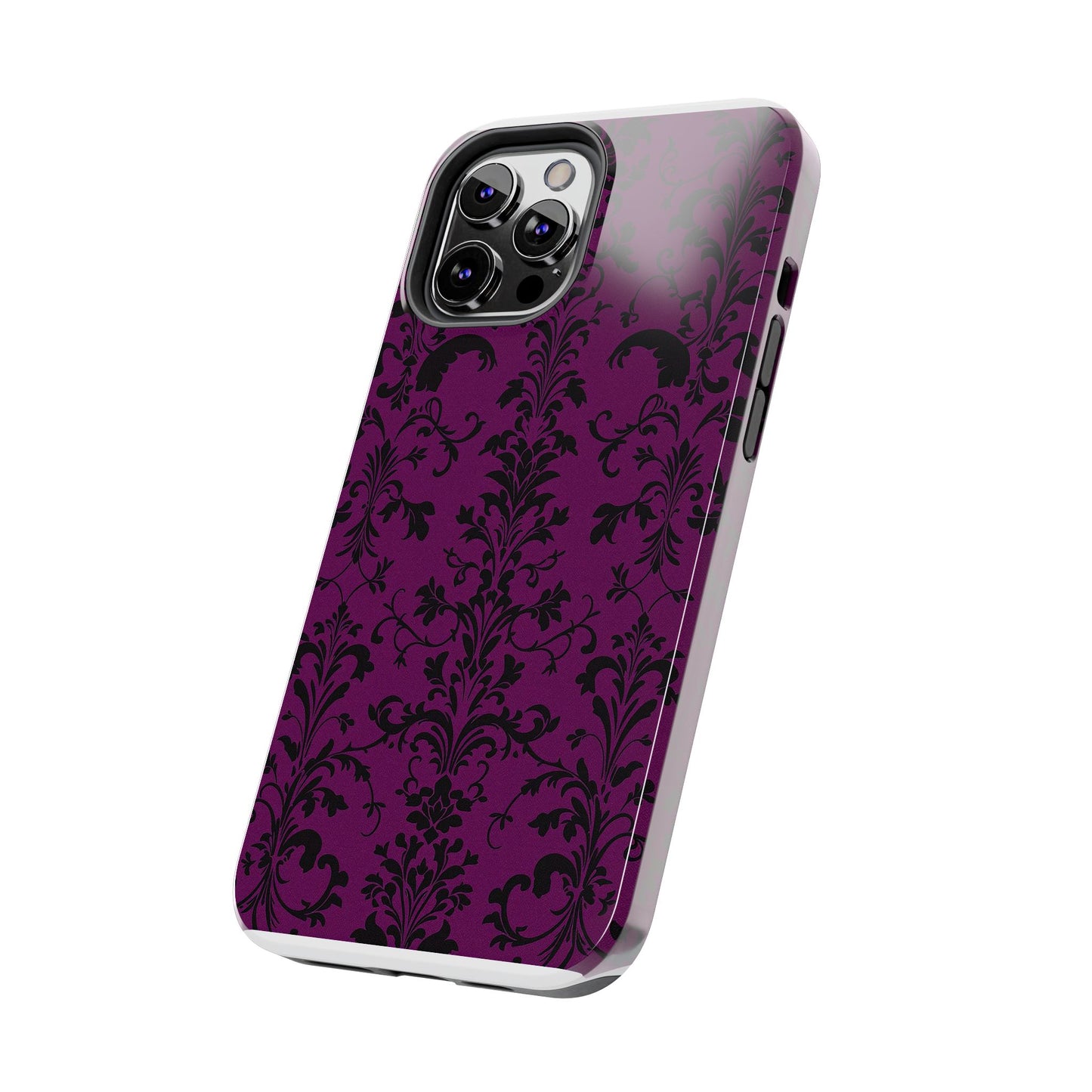 Elegant Damask Tough Phone Cases for Protection and Style