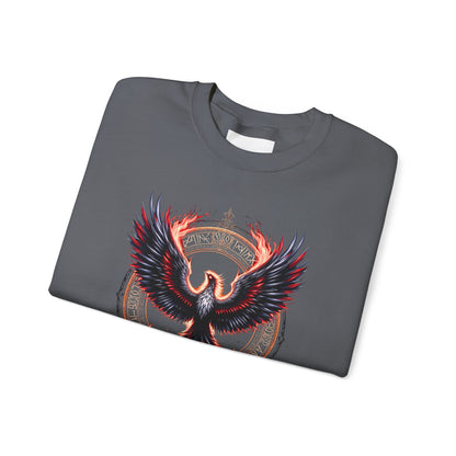 Phoenix Fire Unisex Heavy Blend™ Crewneck Sweatshirt - Bold Graphic Design