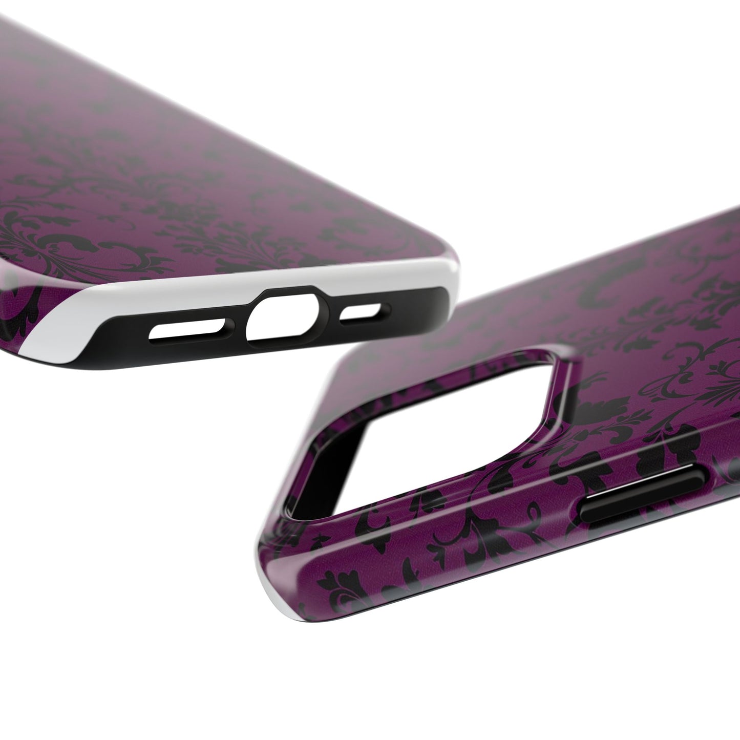 Elegant Damask Tough Phone Cases for Protection and Style