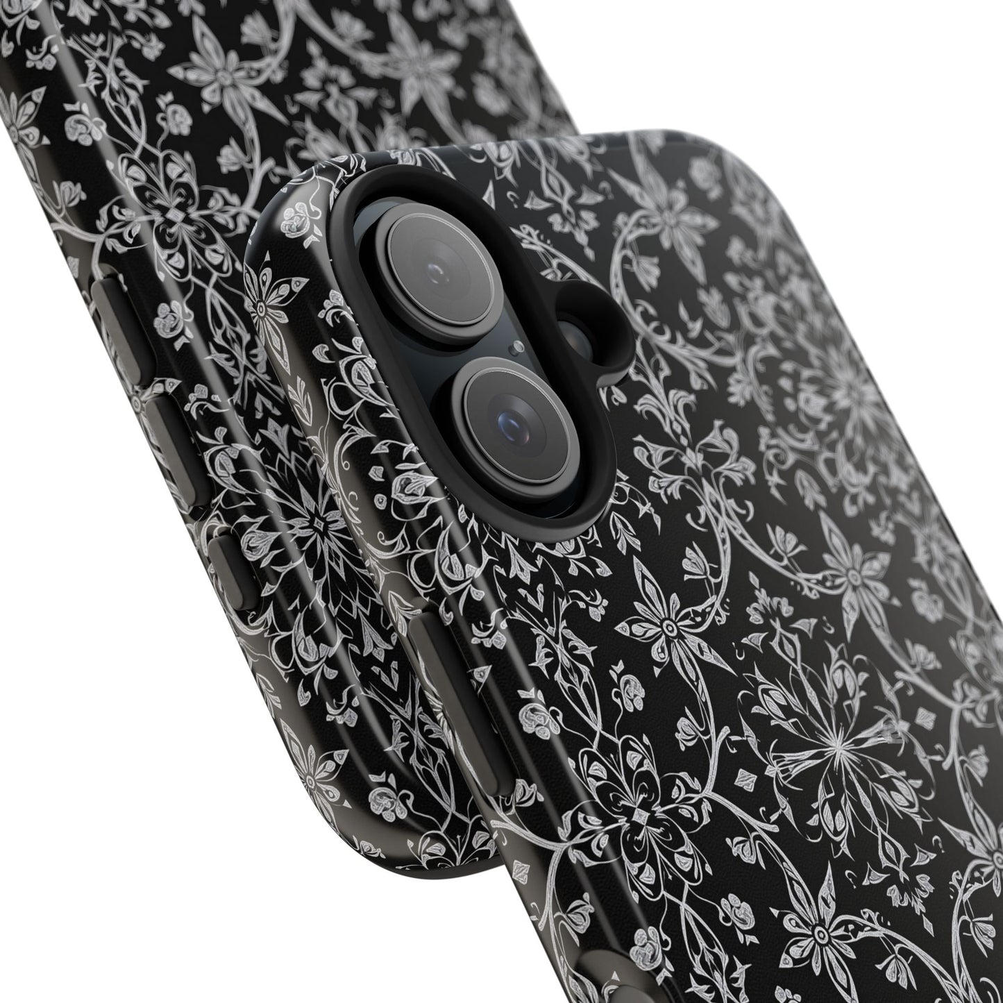 Elegant Floral Tough Phone Case - Durable Protection with Stylish Design