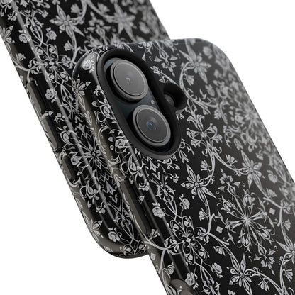 Elegant Floral Tough Phone Case - Durable Protection with Stylish Design