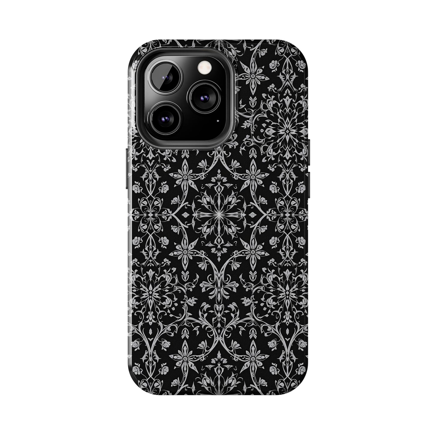 Elegant Floral Tough Phone Case - Durable Protection with Stylish Design