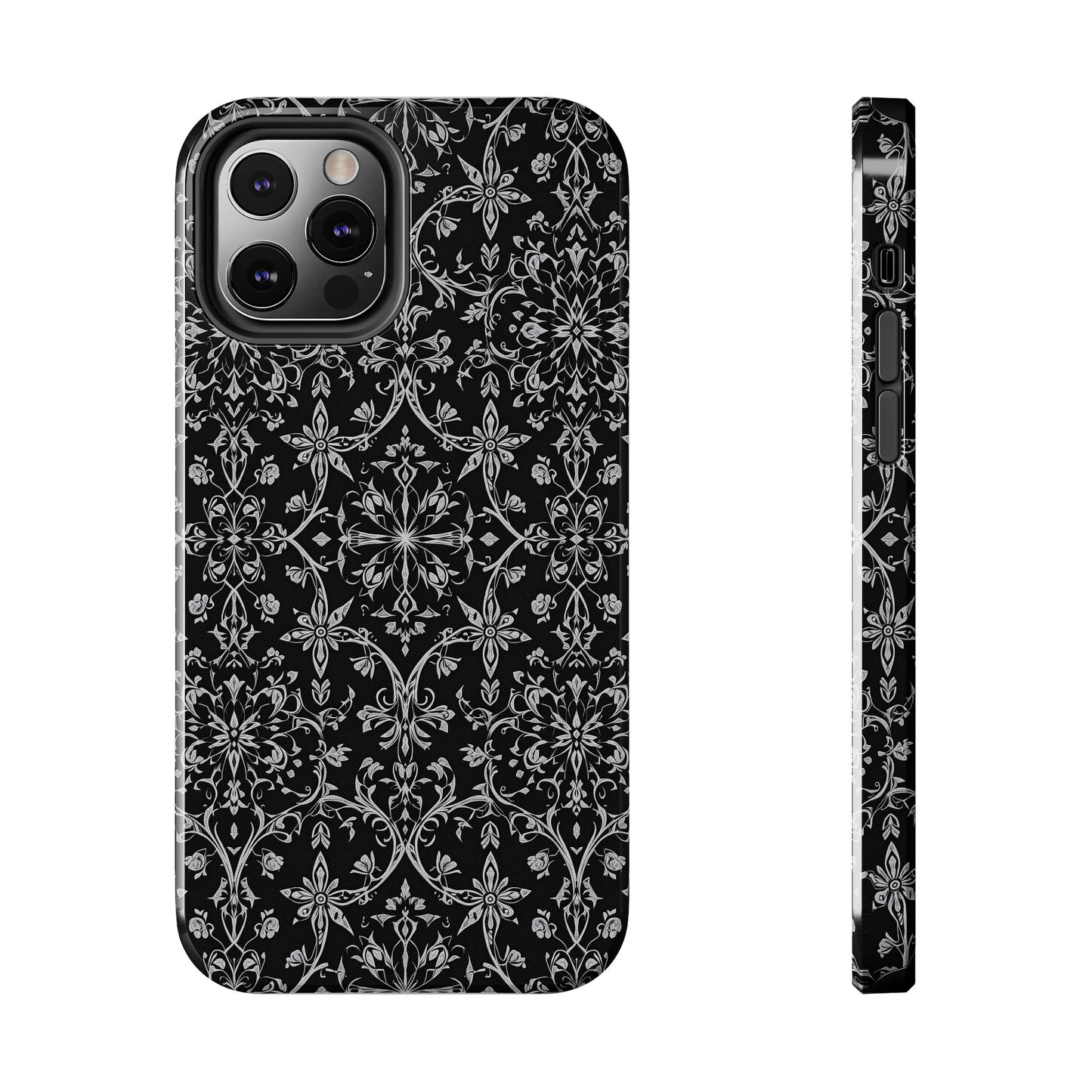 Elegant Floral Tough Phone Case - Durable Protection with Stylish Design