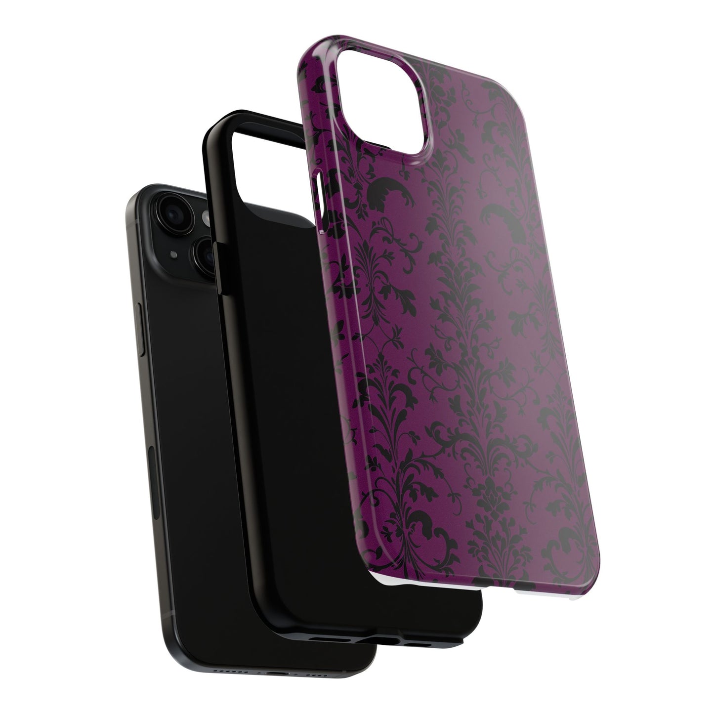 Elegant Damask Tough Phone Cases for Protection and Style