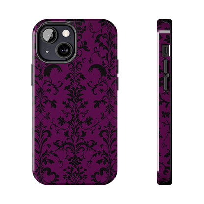 Elegant Damask Tough Phone Cases for Protection and Style