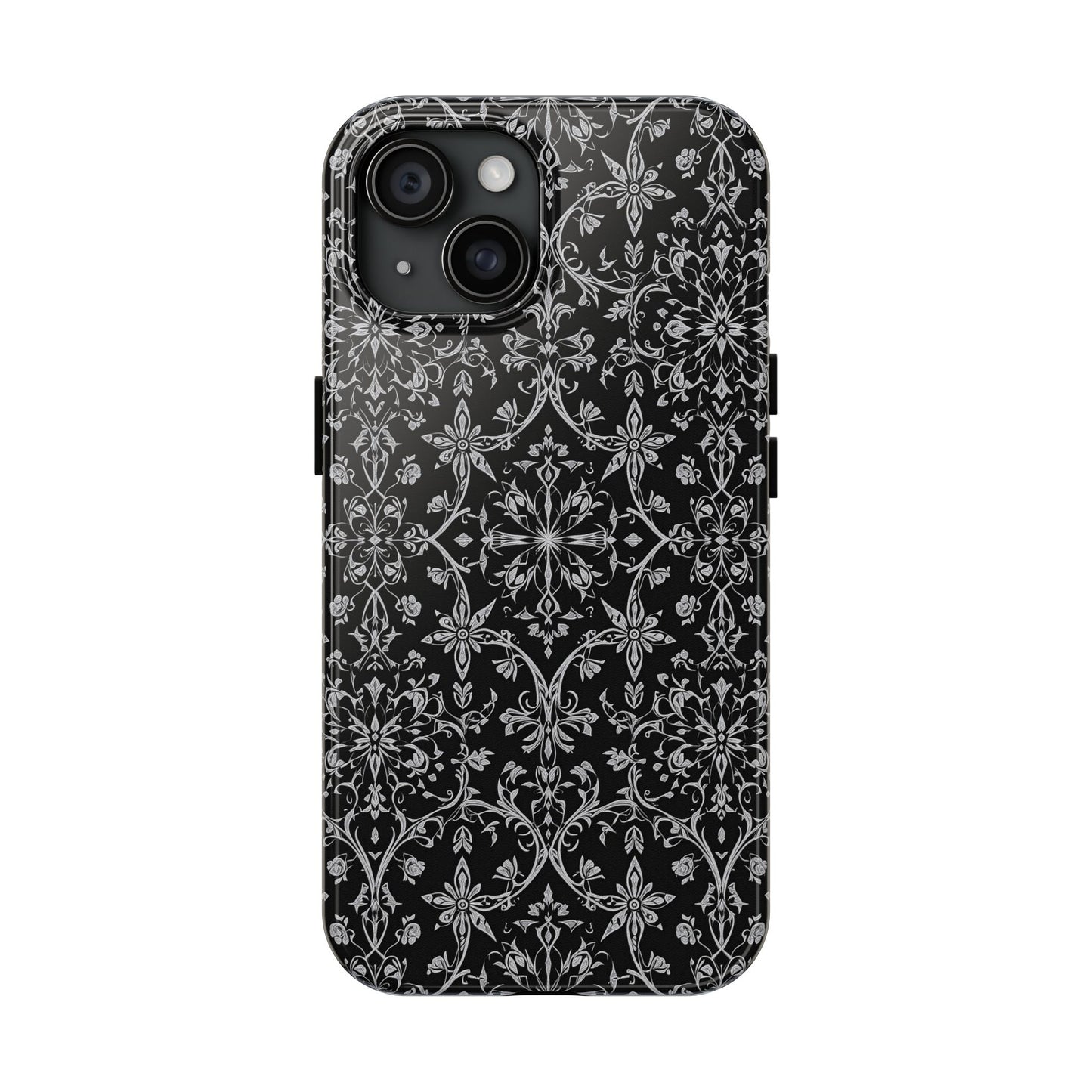 Elegant Floral Tough Phone Case - Durable Protection with Stylish Design